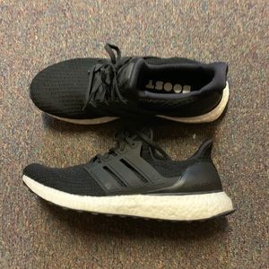 Black adidas ultra boosts